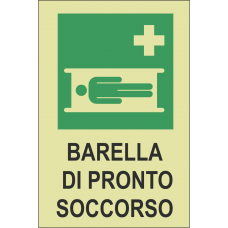 cartello luminescente - barella